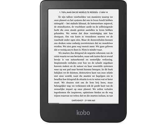 KOBO CLARA 2E BLAUW - 6 inch - 16 GB (ongeveer 12.000 e-books) - Spatwaterbestendig