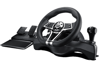 R2 Volant Hurricane Pro - Volant de course avec jeu de pédales (Noir)