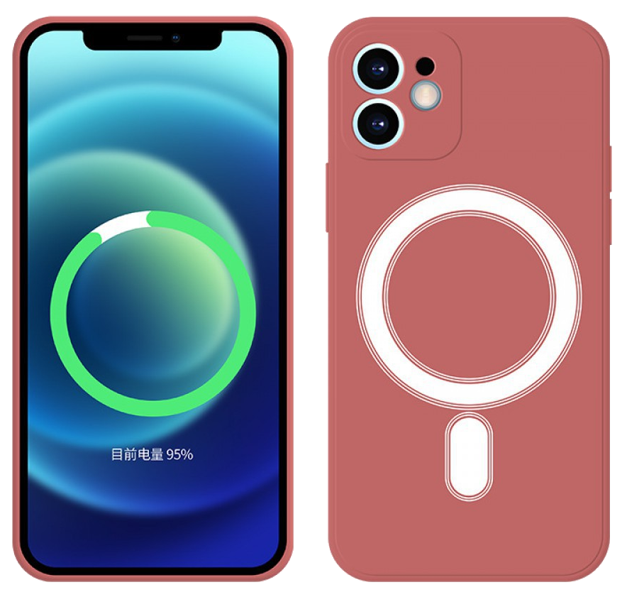 CASE AND PRO iPhone 14 Pro Max mágneses szilikon tok, piros (MAG-IPH1467PM-R)