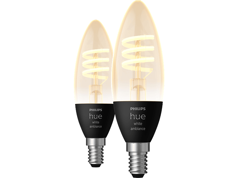 Philips Hue Filamentkaars Warm- Tot Koelwit Licht E14 2-pack