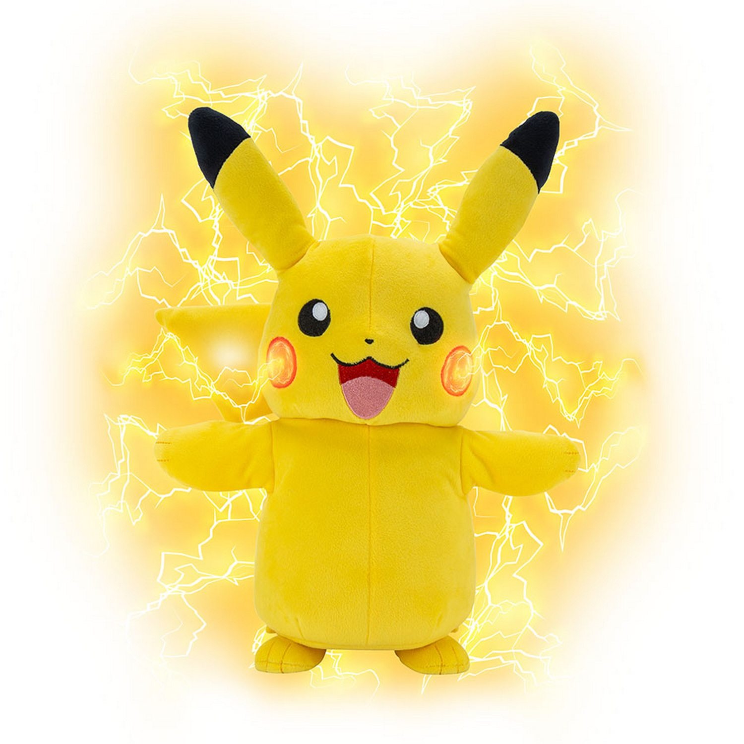 Peluche - Sherwood Pokémon Pikachu, 28 cm, Amarillo