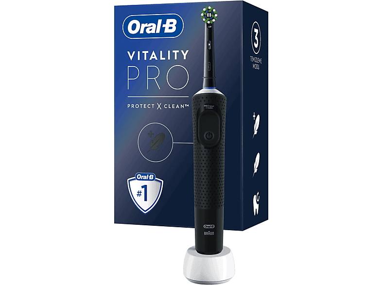 ORAL B D103 Vitality Pro Cross Action Şarjlı Diş Fırçası Siyah_8