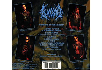 Écusson Tissé Bloodbath - Survival Of The Sickest - 100 X 100 Mm - Produit Officiel Sous Licence