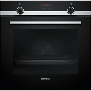 Horno a vapor - Siemens HR574AER0, 71 l, Integrable, Multifunción, Pirolítico, Negro