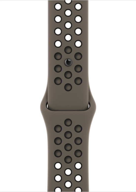 APPLE Bracelets pour Apple Watch 42-49 mm Olive Grey/Black Nike Sport Band (MPH73ZM/A)