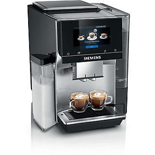 SIEMENS TQ707D03 EQ.700 Kaffeevollautomat (Silber, Scheibenmahlwerk, 19 bar, integrierter Milchbehälter)