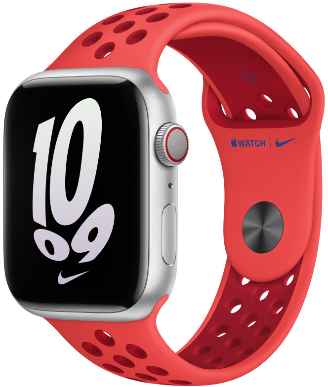 APPLE Armband voor Apple Watch 42-49 mm Bright Crimson/Gym Red Nike Sport Band (MPHA3ZM/A)