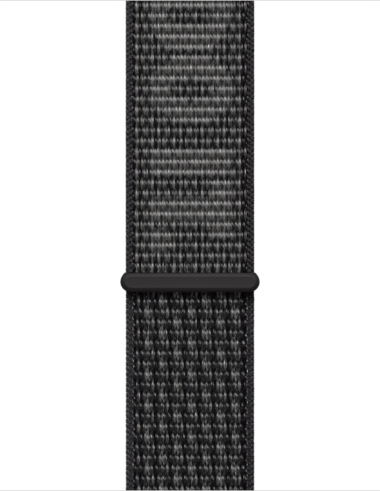 APPLE Bracelet pour Apple Watch 38-41 mm Black/Summit White Nike Sport Loop (MPHW3ZM/A)
