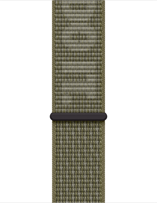 APPLE Bracelets pour Apple Watch 38-41 mm Sequoia/Pure Platinum Nike Sport Loop (PMHX3ZM/A)
