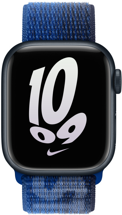 APPLE Armband voor Apple Watch 38-41 mm Royal/Midnight Navy Nike Sport Loop (MPJ23ZM/A)
