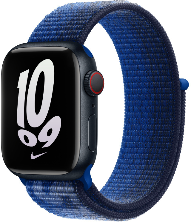 APPLE Armband voor Apple Watch 38-41 mm Royal/Midnight Navy Nike Sport Loop (MPJ23ZM/A)