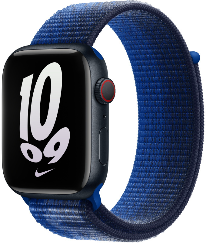 APPLE Armband voor Apple Watch 42-49 mm Royal/Midnight Navy Nike Sport Loop (MPJ33ZM/A)