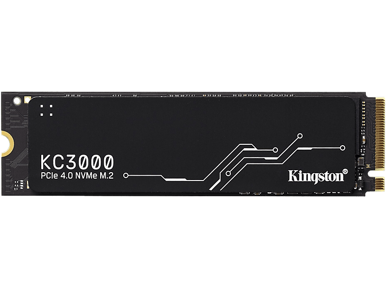 KINGSTON KC3000 belső M.2 NVMe PCIe 4.0x4 SSD meghajtó, 7000/3900 MB/S, 512GB (SKC3000S/512G)