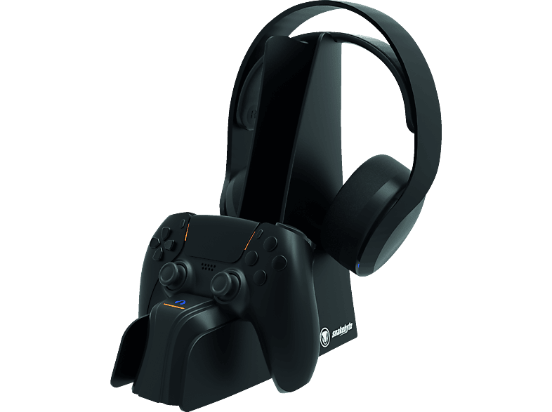 Snakebyte Ladeschale für PS5 Contoller & Headset; Ladeschale für Controller und Headset