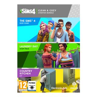Les Sims 4 : Clean & Cozy Bundle (Code in a Box) - PC/MAC - Allemand, Français, Italien
