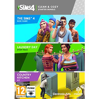 Les Sims 4 : Clean & Cozy Bundle (Code in a Box) - PC/MAC - Allemand, Français, Italien