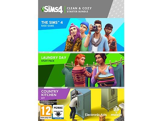 The Sims 4: Clean & Cozy Bundle (Code in a Box) - PC/MAC - Tedesco, Francese, Italiano