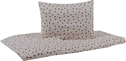 NATURTEX 2 részes pamut gyerek ágyneműhuzat, 90x130+40x50cm, mini méhecske