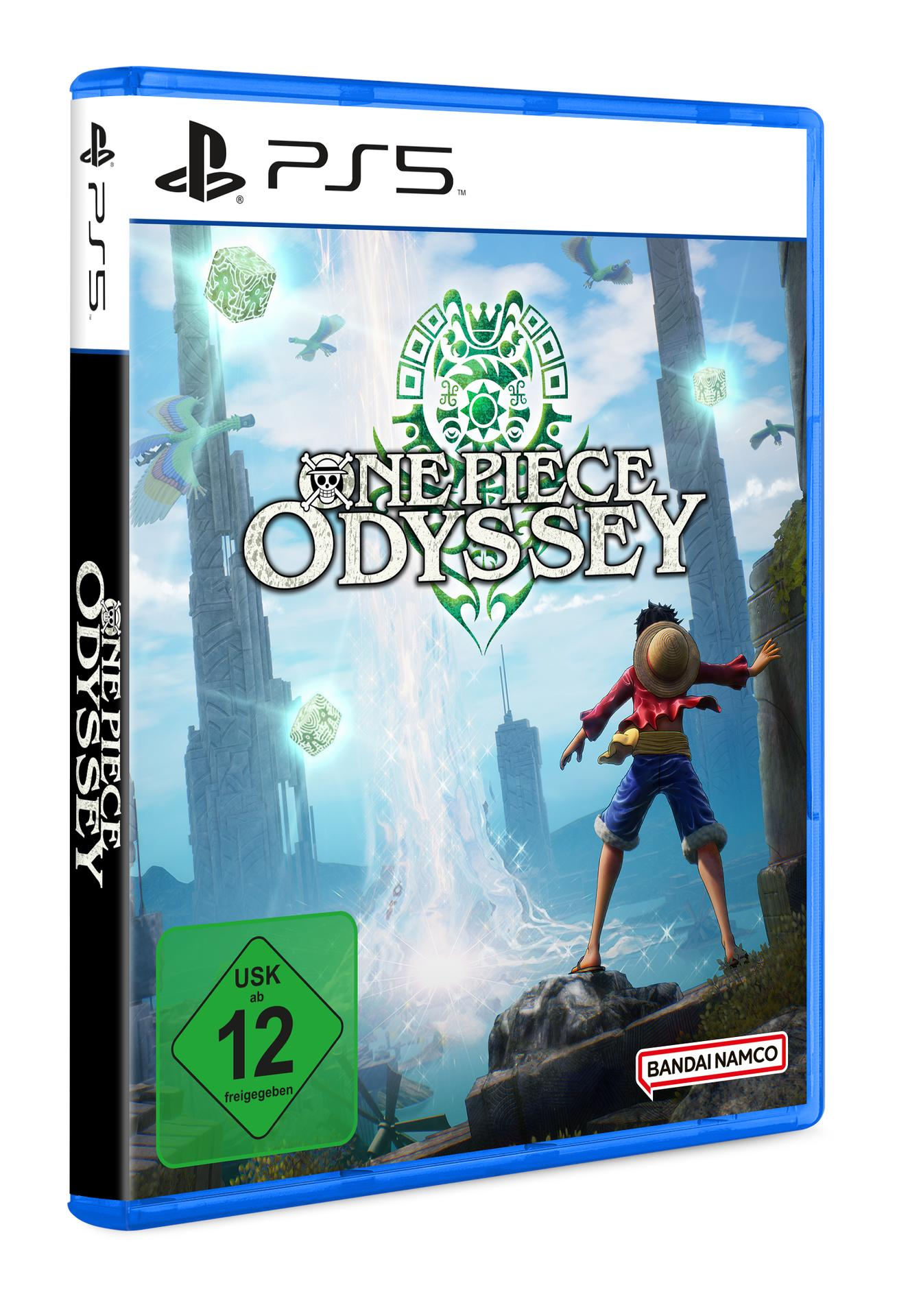 PS5-Spielbox mit blauem Gehäuse und Charaktergrafiken.
