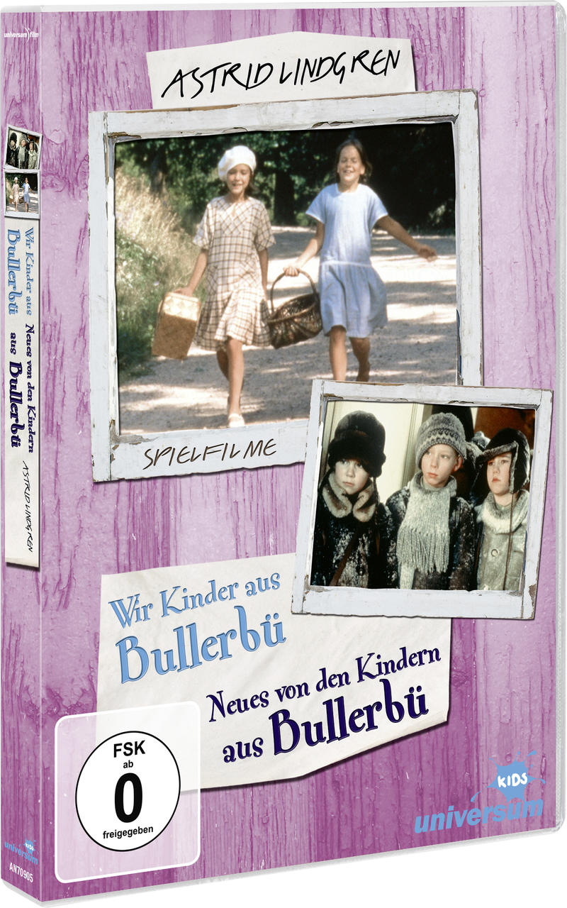 DVD-Cover des Films Wir Kinder aus Bullerbü, mit Bildern.