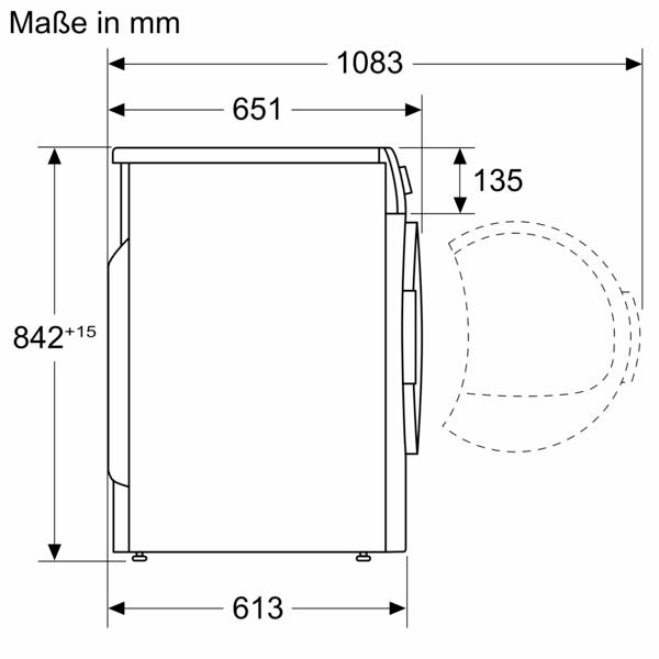 Wärmepumpentrockner (7 Weiß) Serie BOSCH A++, kg, 4 WTH83V00