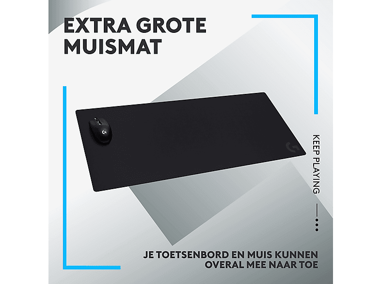Tapis de souris Razer Atlas Gaming - Verre Premium Tempered - 40 x 45 cm - Zwart