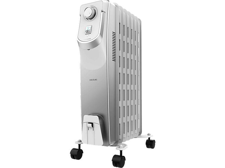 REACONDICIONADO Seminuevo Muy bueno Radiador de aceite - Cecotec ReadyWarm 7000 Space 360º, 7 Elementos, 1500 W, 3 Niveles, Blanco