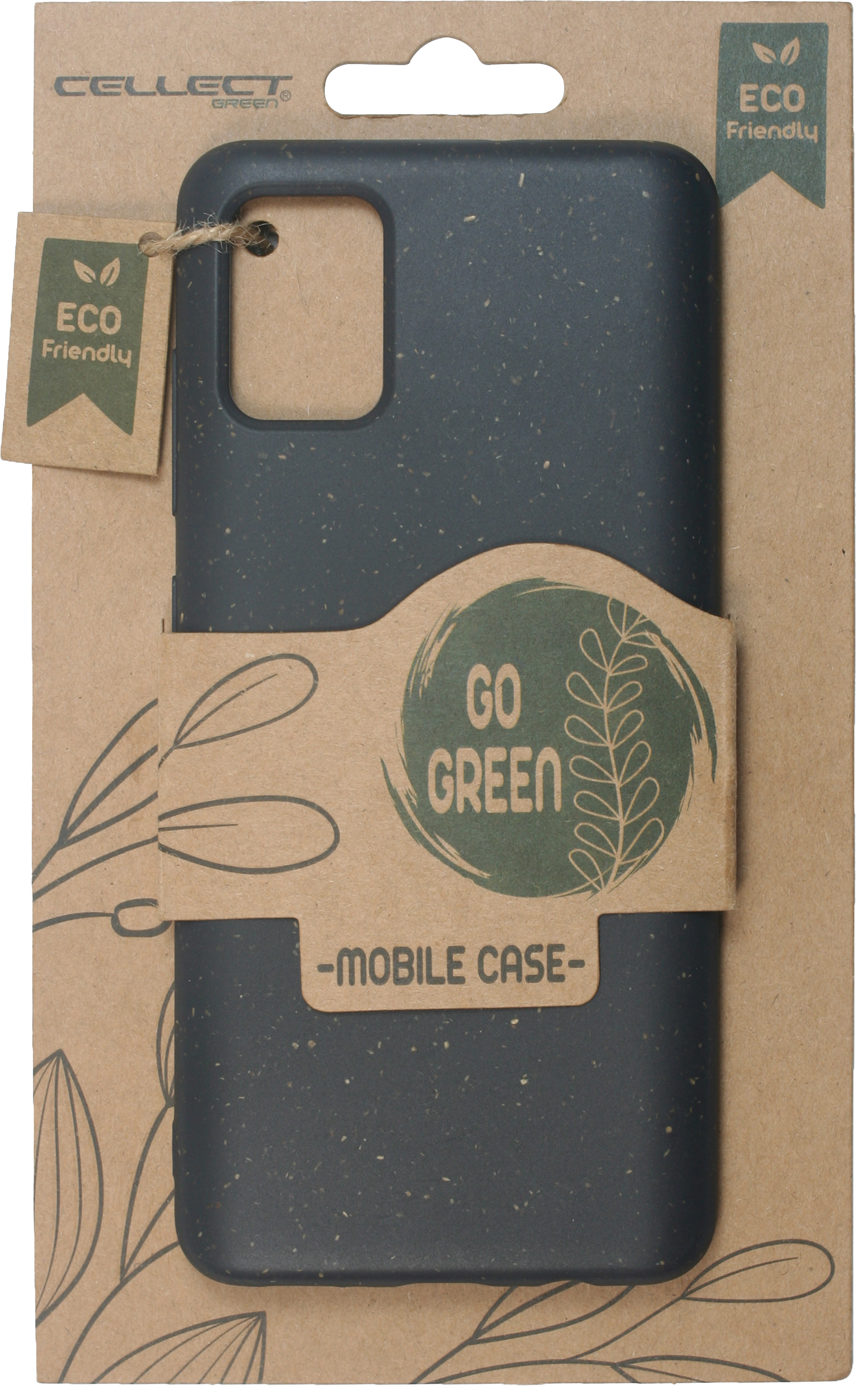 CASE AND PRO GoGreen iPhone SE 2022/2020/8/7 újrahasznosított tok, fekete (GREEN-IPHSE22-BK)