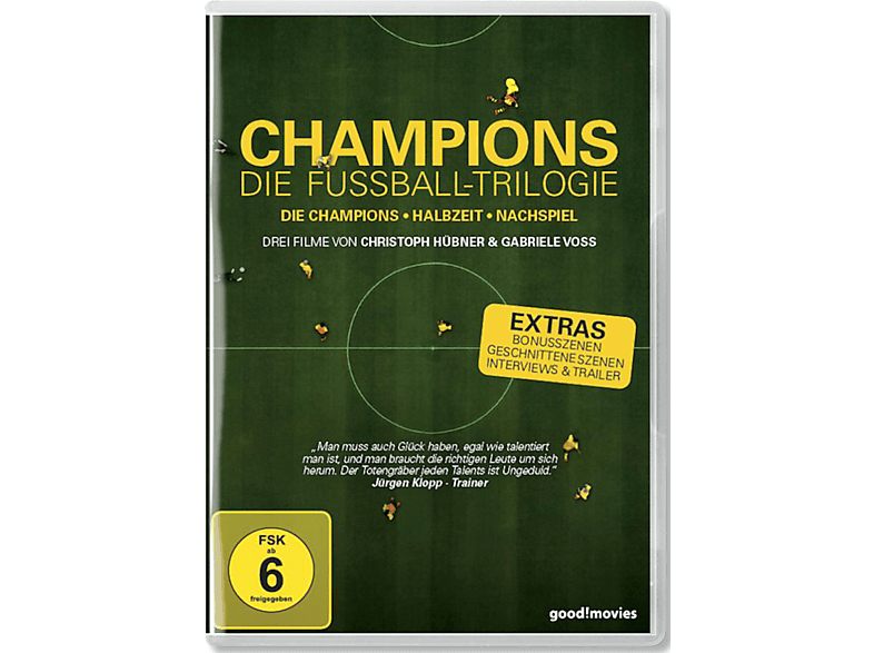 CHAMPIONS - Die Fussball Trilogie (DIE CHAMPIONS, HALBZEIT, NACHSPIEL) DVD (FSK: 12)