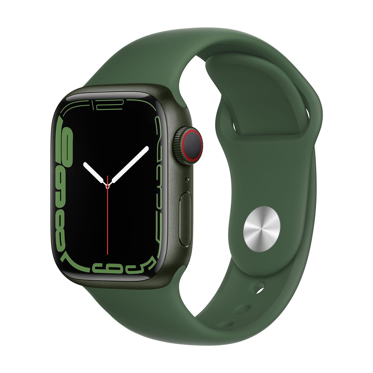 Apple Watch Series 7 GPS+Cellular 41mm in alluminio verde - Sport trifoglio