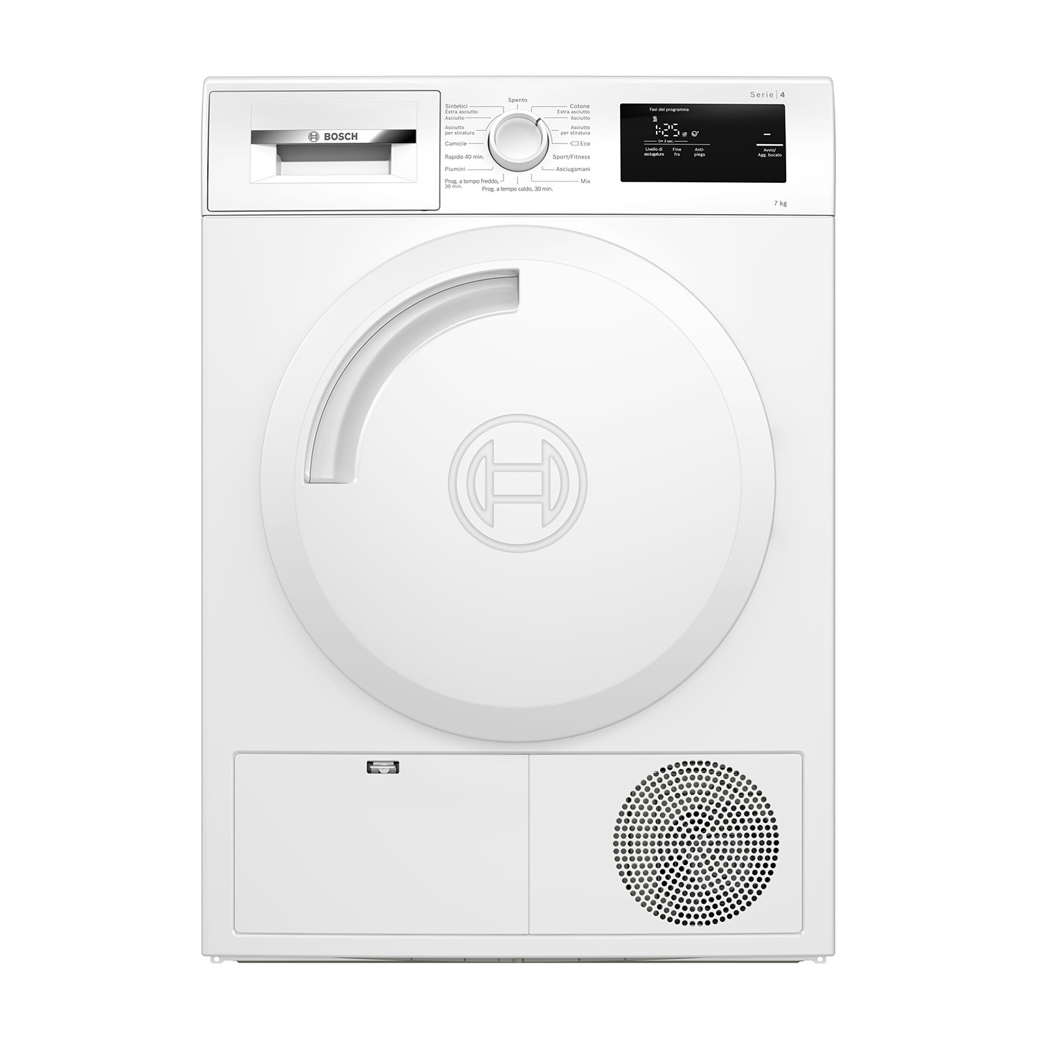 Bosch Wth83057Ii asciugatrice, 7 kg, 61,3 cm, Classe A+
