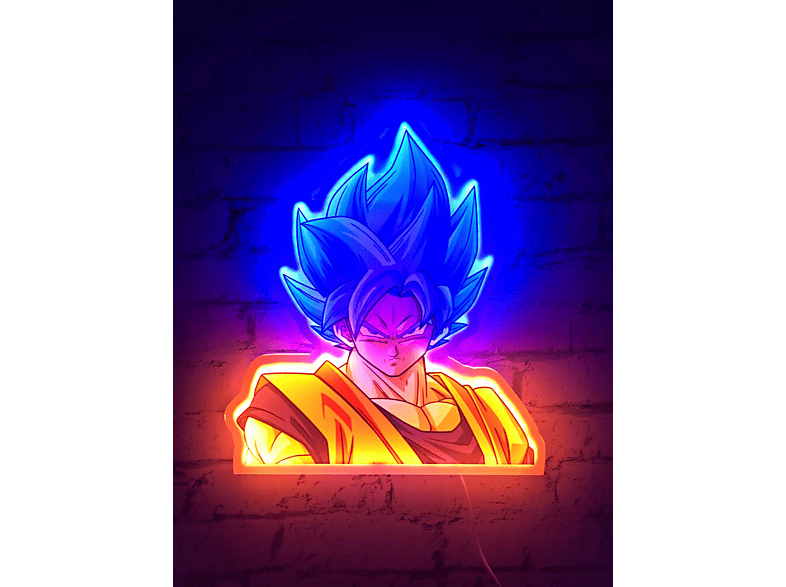 Wandlamp Dragon Ball Z - Goku Super Saiyan (blauw/geel)