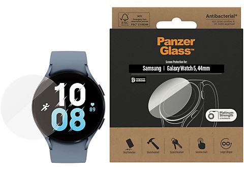 PANZERGLASS Antibacteriële screenprotector voor Samsung Galaxy Watch5 44 mm Transparant