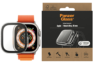 PANZERGLASS Full Body screenprotector voor Apple Watch Ultra 49 mm Transparant