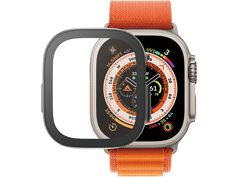 Panzerglass Full Body Screenprotector Voor Apple Watch Ultra 49 Mm Zwart