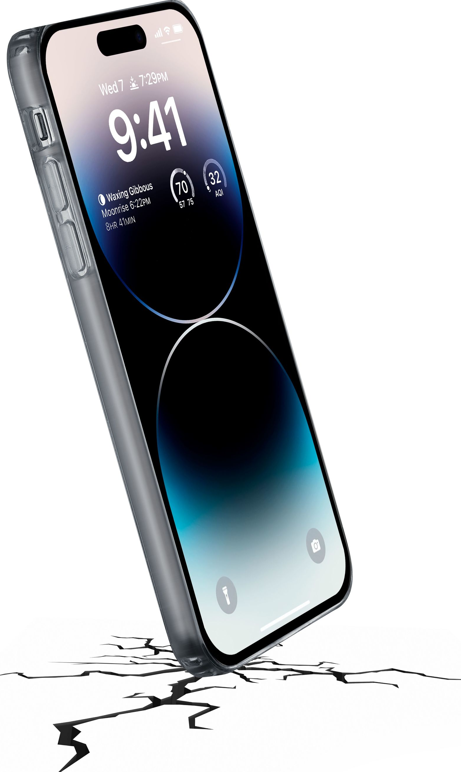 CELLULAR LINE Clear Strong - Guscio di protezione (Adatto per modello: Apple iPhone 14 Pro Max)
