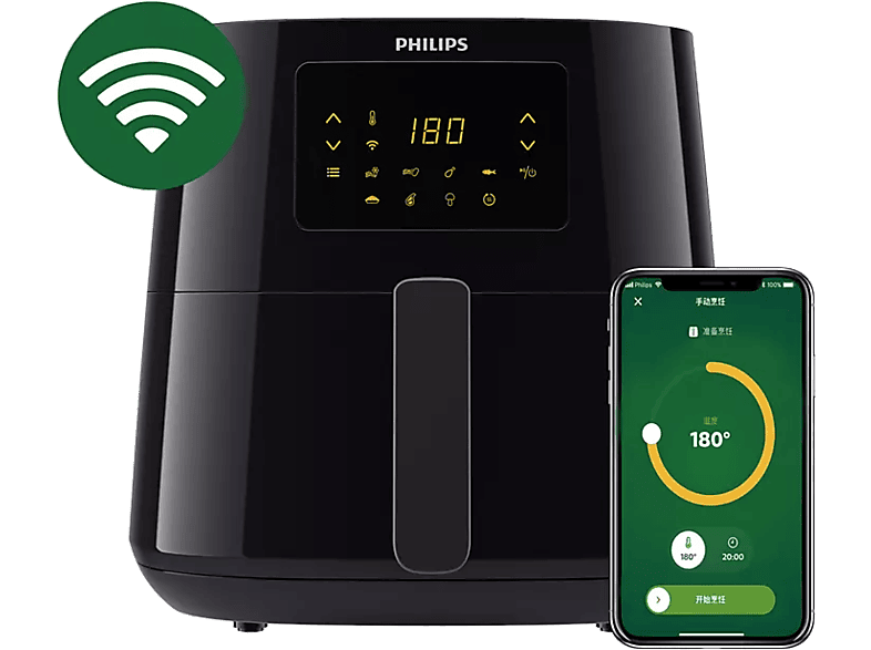 PHILIPS HD9280/90 Airfryer XL Essential Forrólevegős sütő, fekete