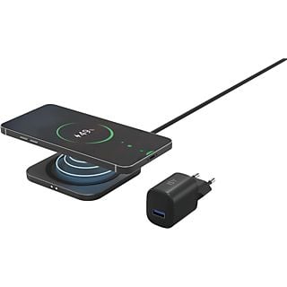 ISY IWQ-2015 15W Wireless Fast Charging Pad Zwart