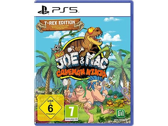 NEW Joe & Mac: Caveman Ninja - T-Rex Edition - PlayStation 5 - Deutsch