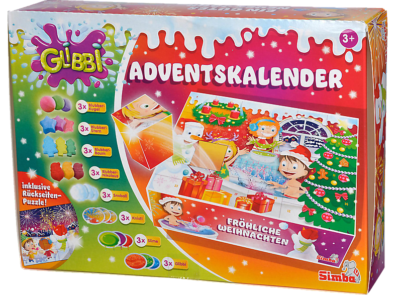SIMBA TOYS Glibbi Adventskalender, Badezusatz Adventskalender 