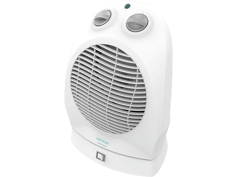 Calefactor portátil - Cecotec ReadyWarm 9890 Force Rotate, Termoventilador, 1200-2400 W, 3 Modos, Oscilación, Blanco