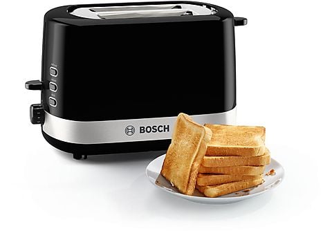 Toaster BOSCH TAT6A513 Toaster Schwarz (800 Watt, Schlitze: 2) Schwarz |  MediaMarkt