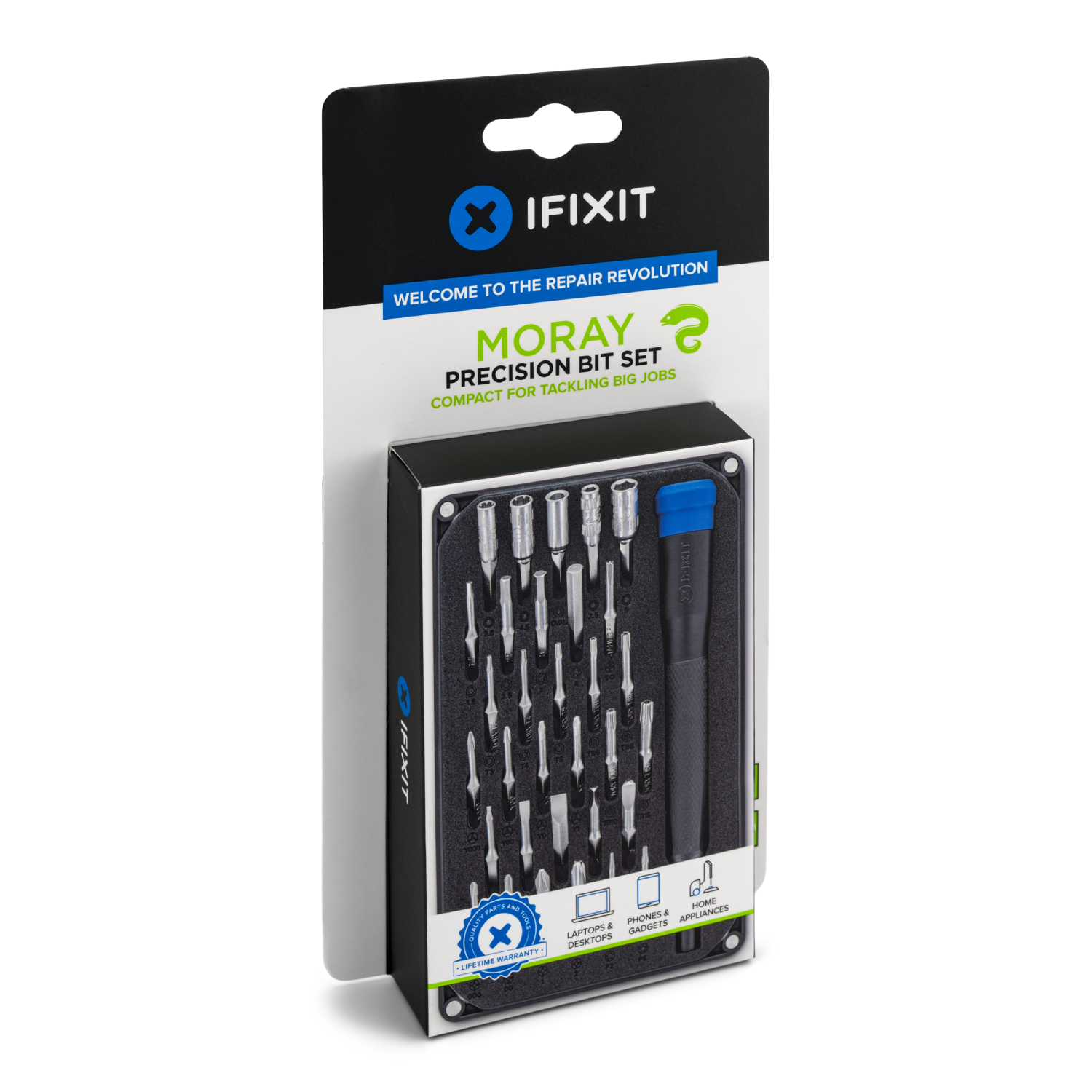 iFixit Moray precisie bitset in de verpakking.