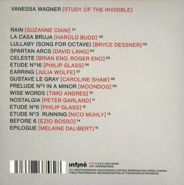 Album-Rückseite mit Trackliste und Text. Enthält Songtitel, Künstlernamen und Urheberrechtsdetails.