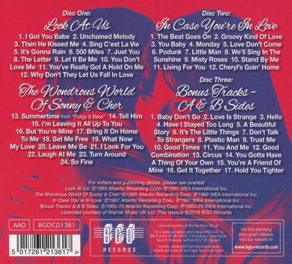 Sonny & Cher - LOOK AT US/WONDROUS WORLD/IN CASE YOU RE IN LOVE  - (CD)