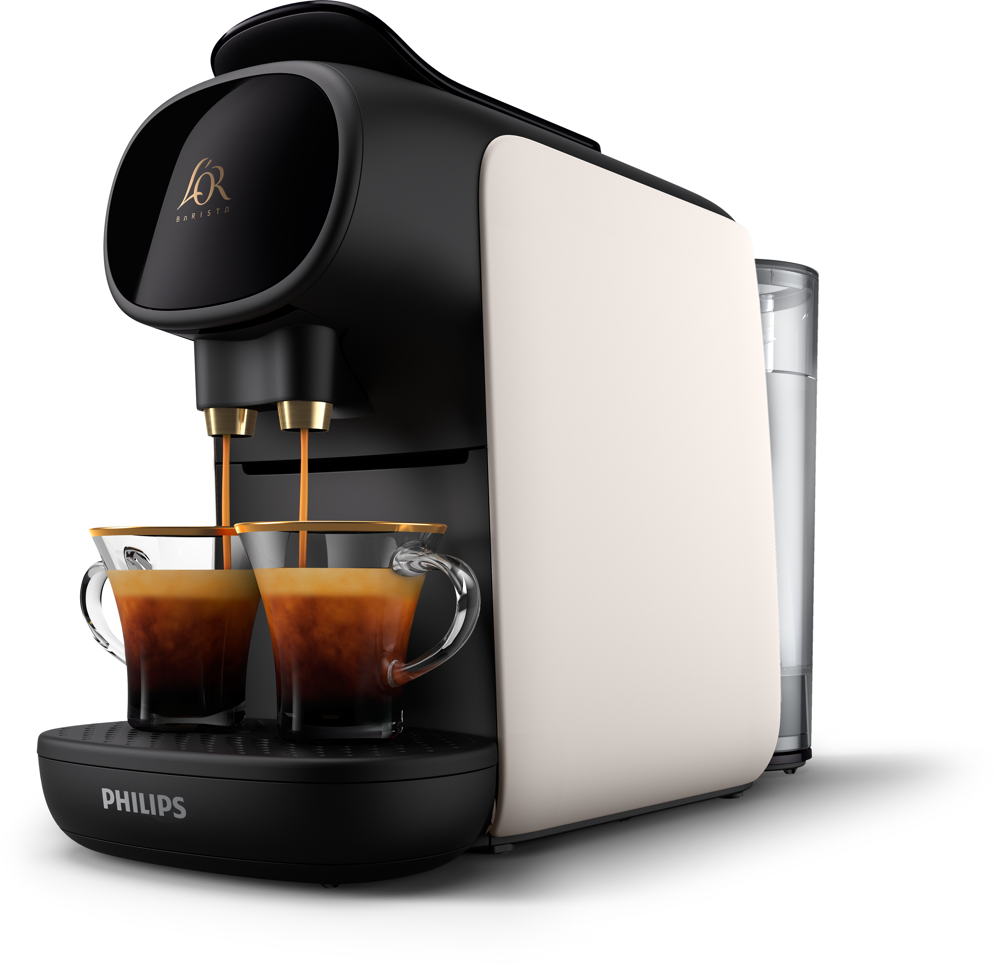 Cafetera de cápsulas - ‎Philips ‎LM9012/00, 1450 W, 19 bar, 0.80 l, Función 2 tazas, Sistema antigoteo, Blanco