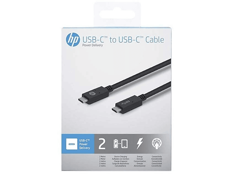 HP USB-C to USB-C Power Delivery Cable 2.0m(60W) Şarj Kablosu_1