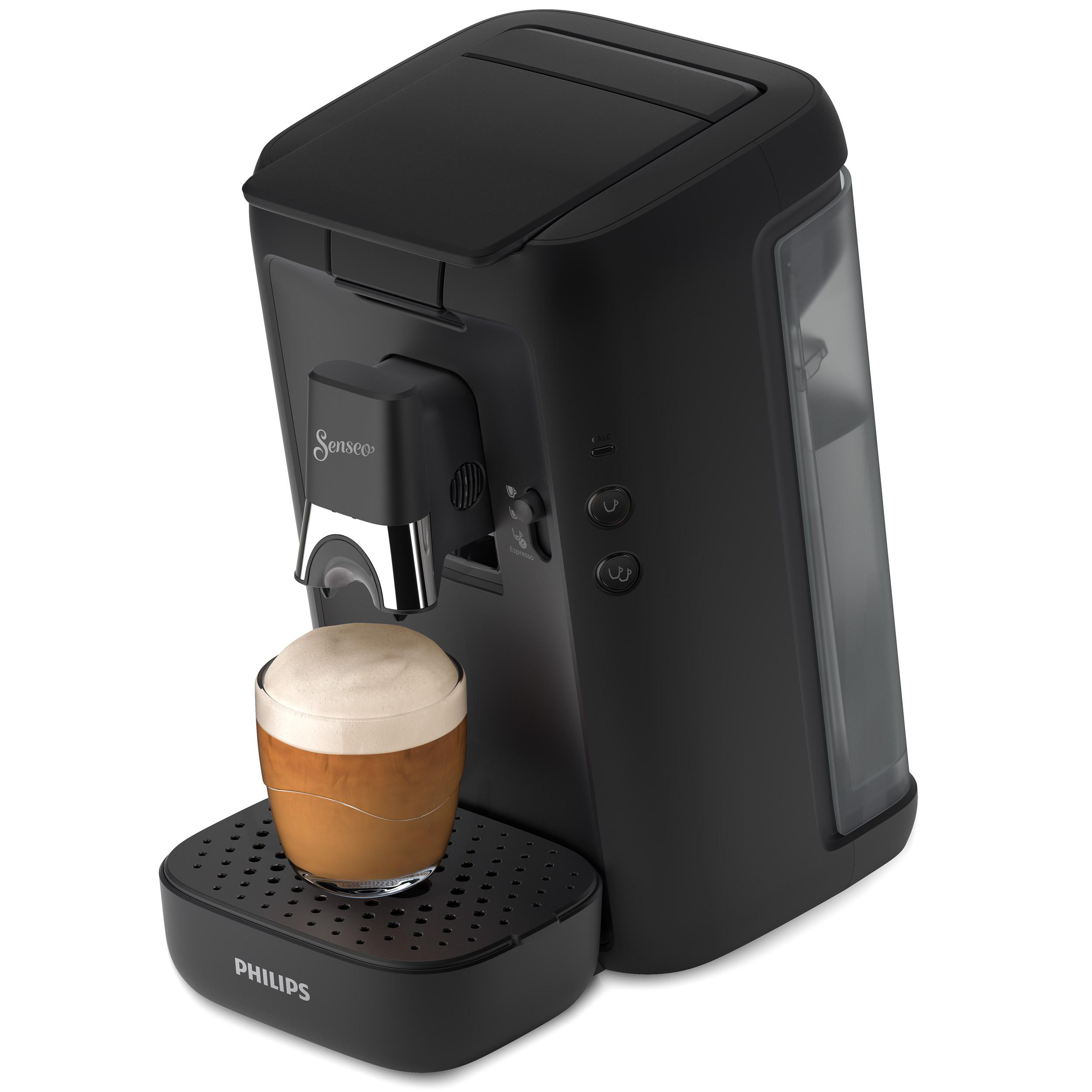 PHILIPS SENSEO® CSA260/65 Maestro mit Kaffeestärkewahl und Memo-Funktion, 1.2L Wassertank, Padmaschine, Schwarz matt