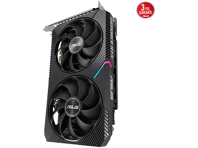 ASUS Dual RTX3050-O8G NVIDIA 8GB GDDR6 128BIT OC/RGB Ekran Kartı_1