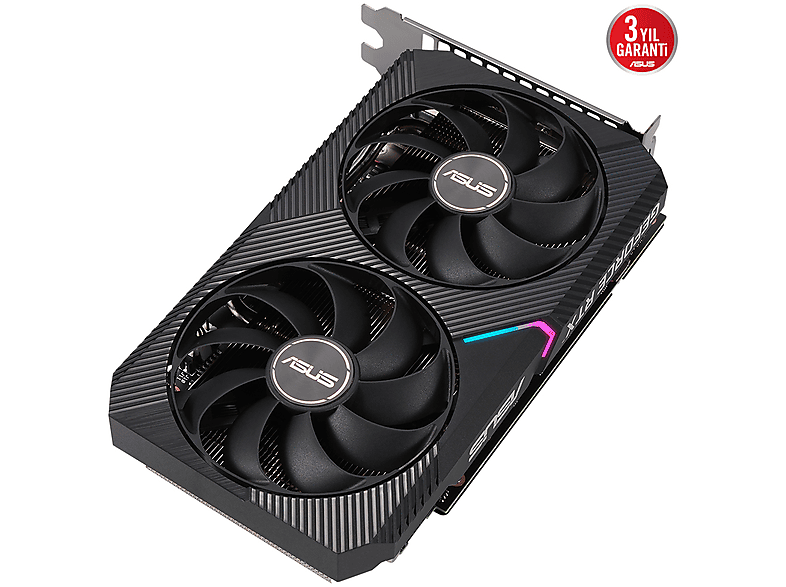 ASUS Dual RTX3050-O8G NVIDIA 8GB GDDR6 128BIT OC/RGB Ekran Kartı_3